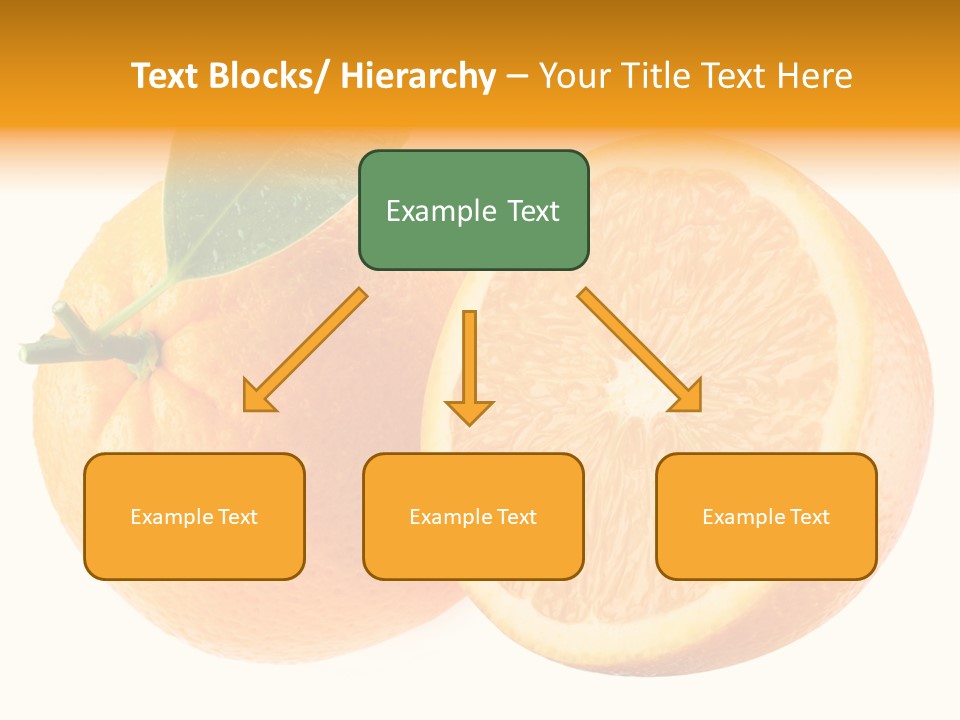 Health Orange Half PowerPoint Template