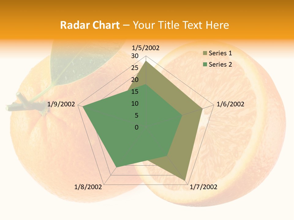 Health Orange Half PowerPoint Template