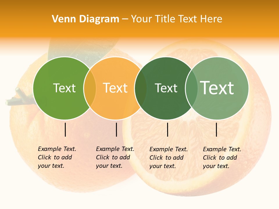 Health Orange Half PowerPoint Template