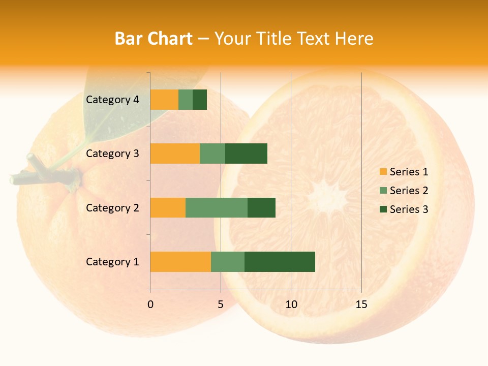 Health Orange Half PowerPoint Template