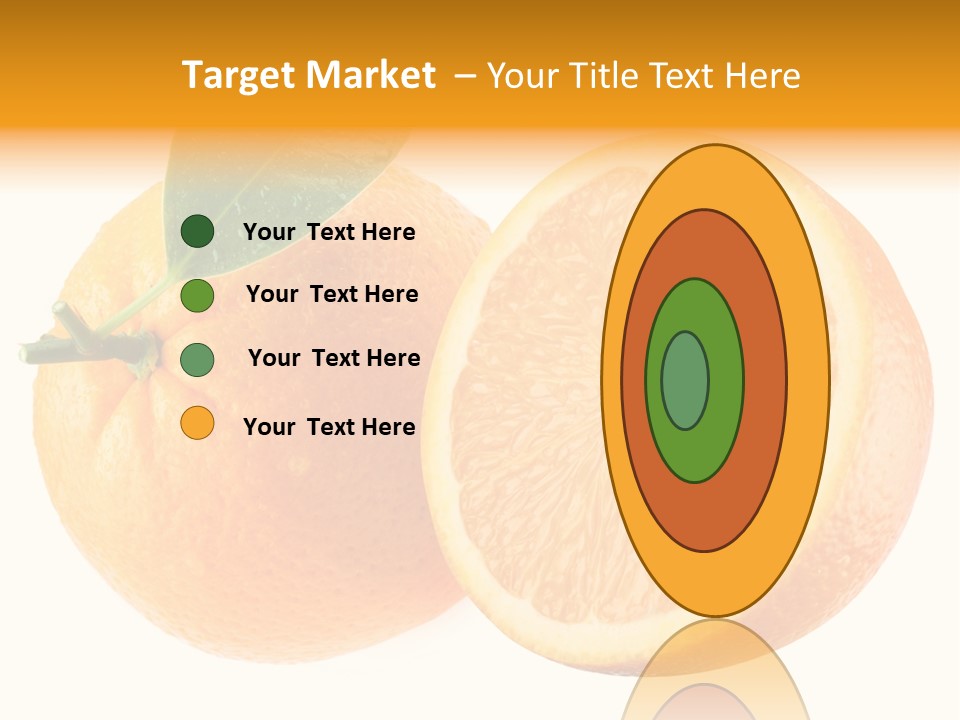 Health Orange Half PowerPoint Template