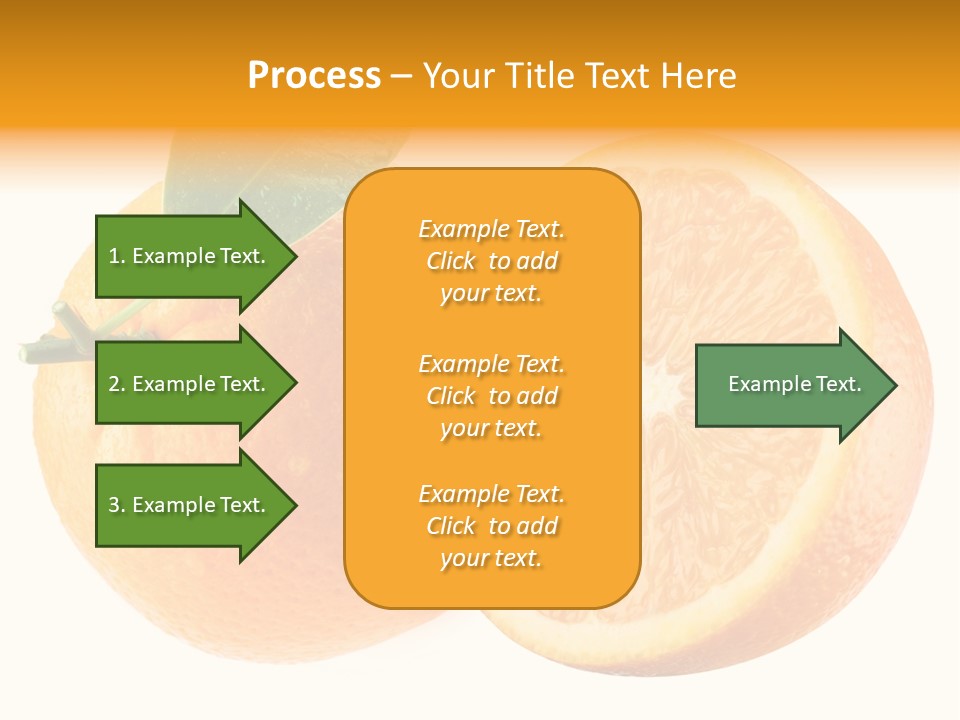 Health Orange Half PowerPoint Template