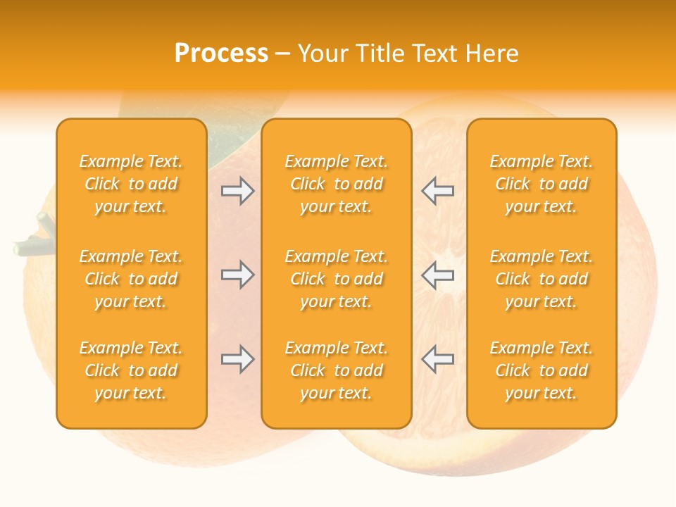 Health Orange Half PowerPoint Template