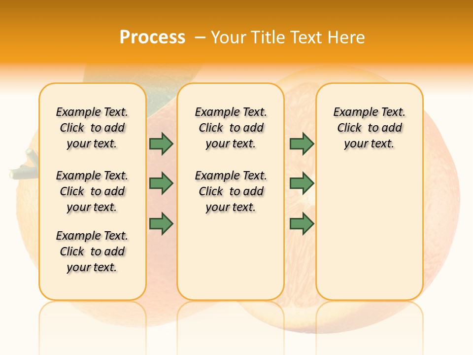 Health Orange Half PowerPoint Template