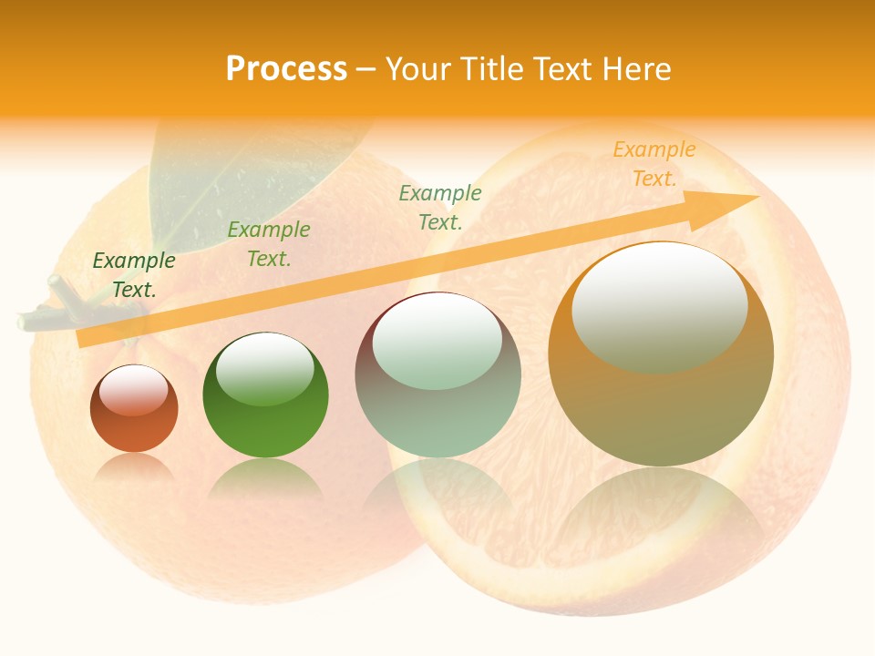 Health Orange Half PowerPoint Template