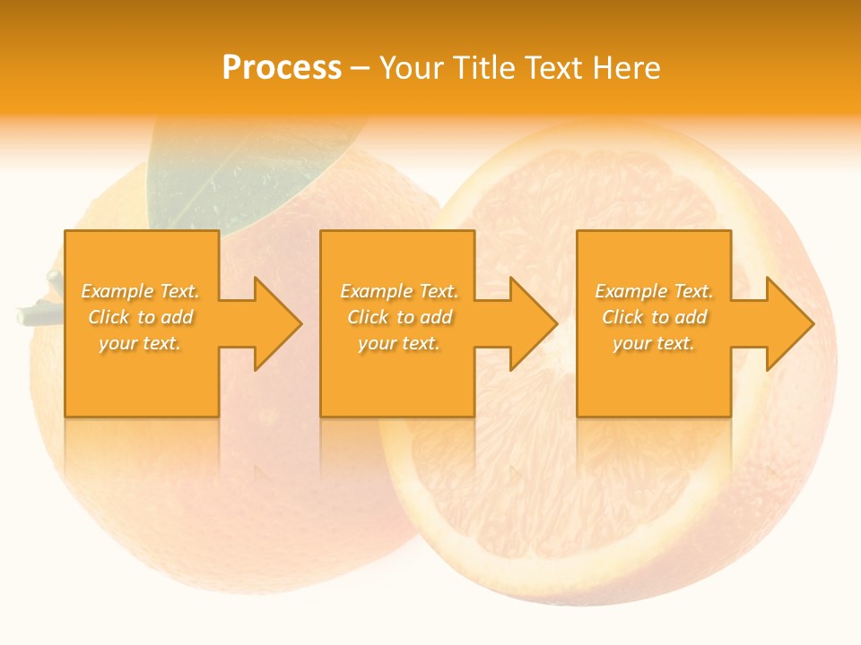 Health Orange Half PowerPoint Template