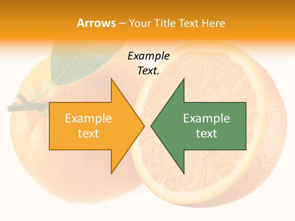 Health Orange Half PowerPoint Template