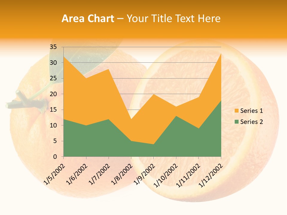 Health Orange Half PowerPoint Template
