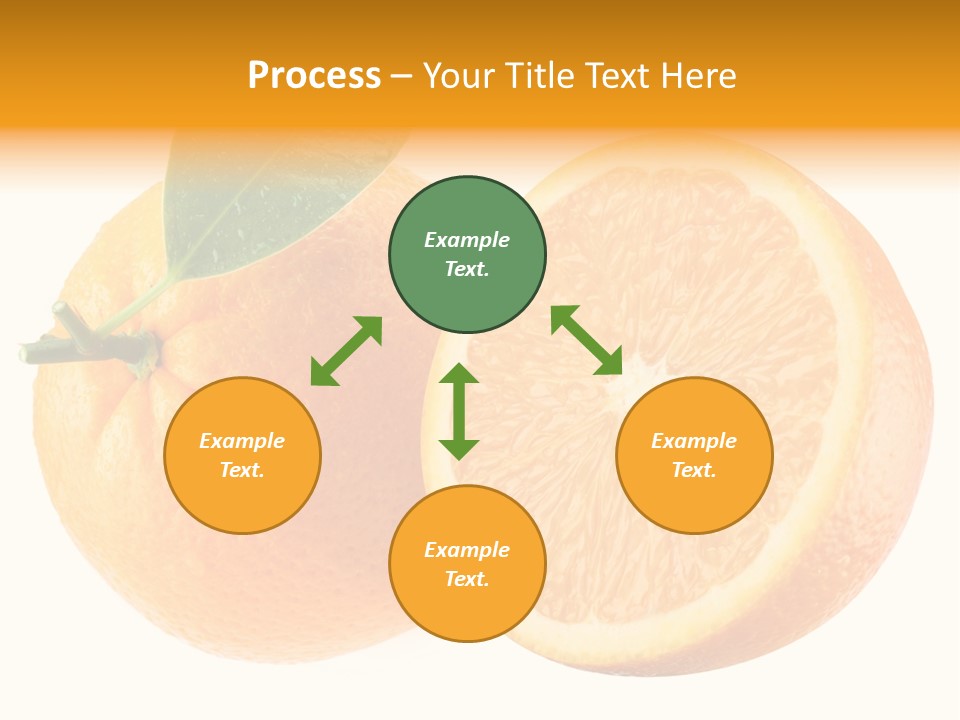 Health Orange Half PowerPoint Template