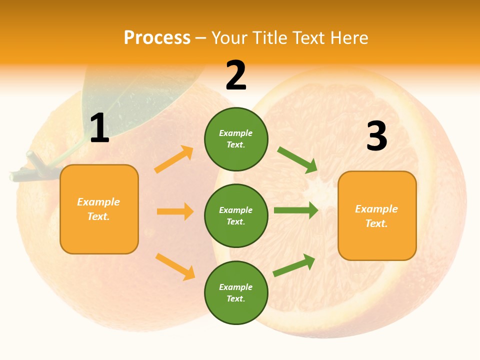 Health Orange Half PowerPoint Template