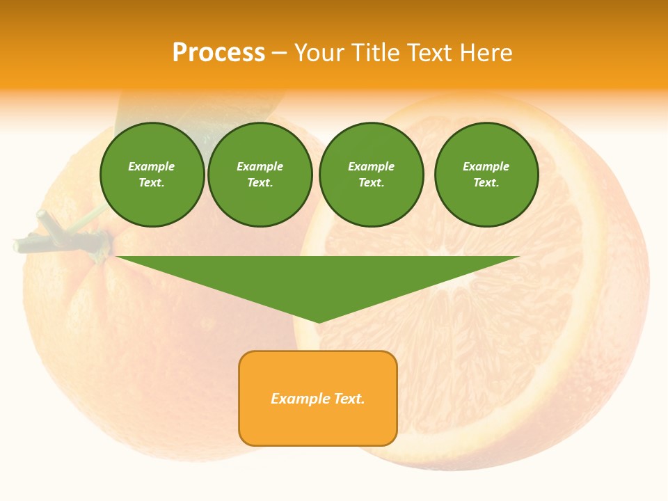 Health Orange Half PowerPoint Template
