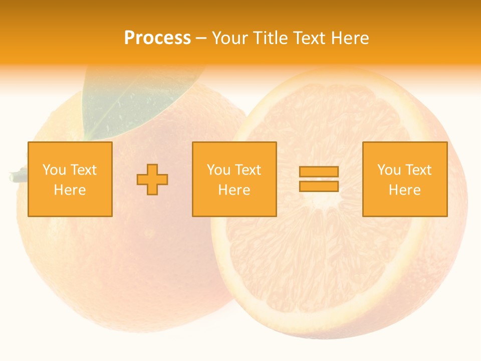Health Orange Half PowerPoint Template
