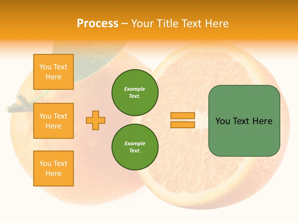 Health Orange Half PowerPoint Template