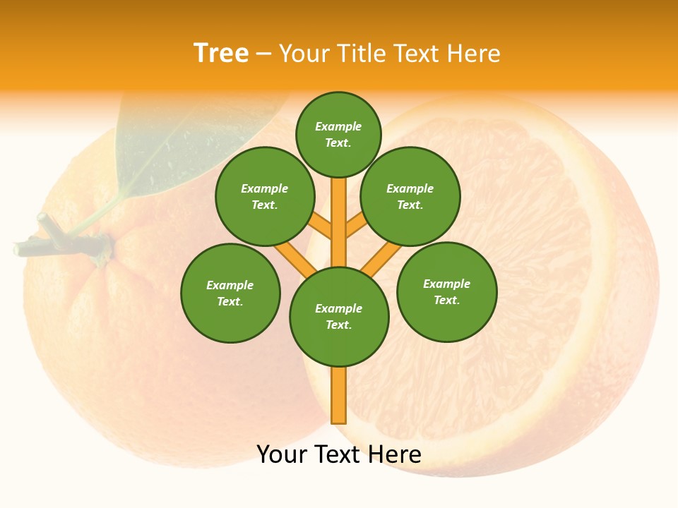 Health Orange Half PowerPoint Template