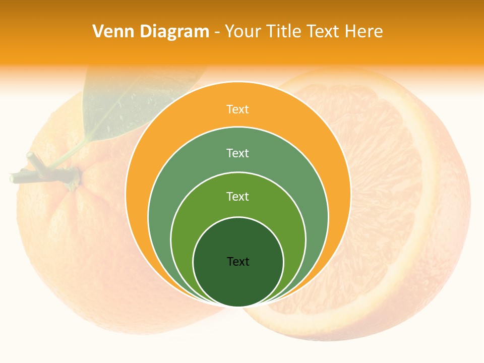 Health Orange Half PowerPoint Template