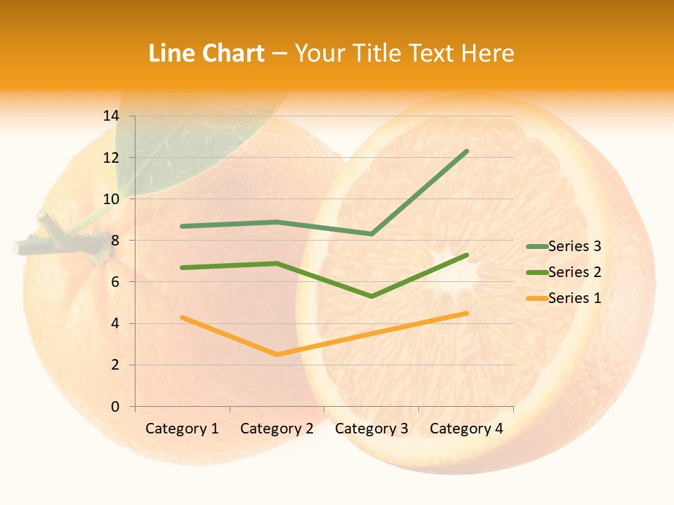 Health Orange Half PowerPoint Template