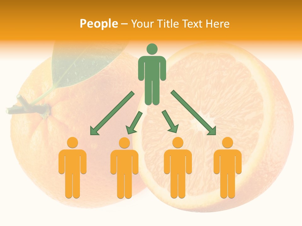 Health Orange Half PowerPoint Template
