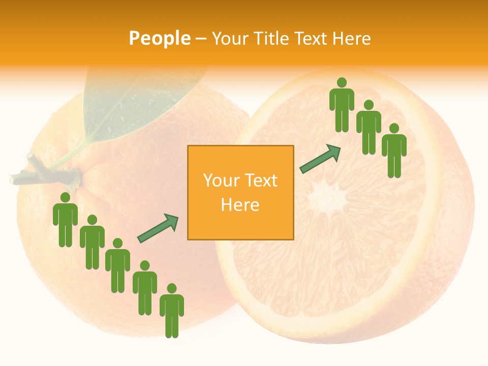 Health Orange Half PowerPoint Template
