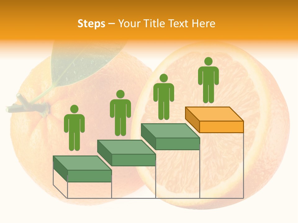 Health Orange Half PowerPoint Template