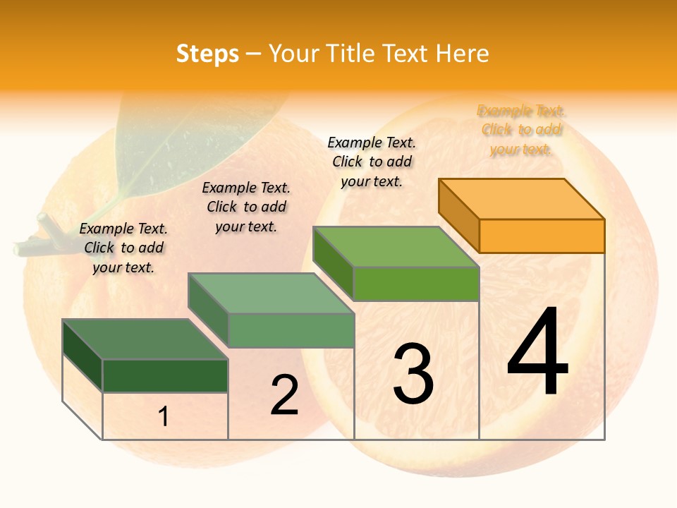 Health Orange Half PowerPoint Template