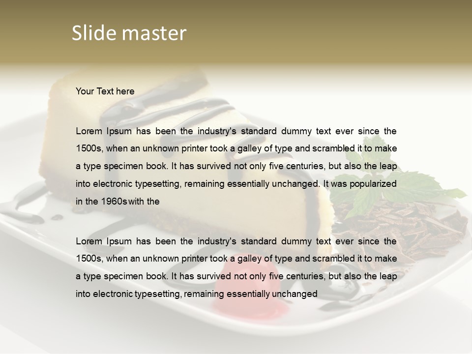 Sweet Enjoyment Chocolate PowerPoint Template