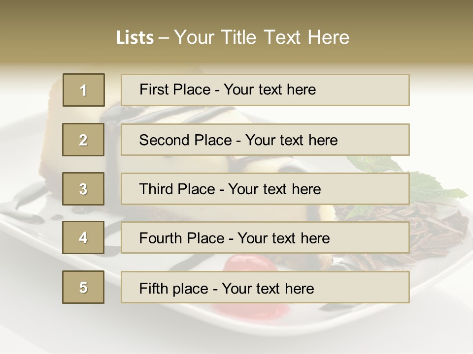 Sweet Enjoyment Chocolate PowerPoint Template