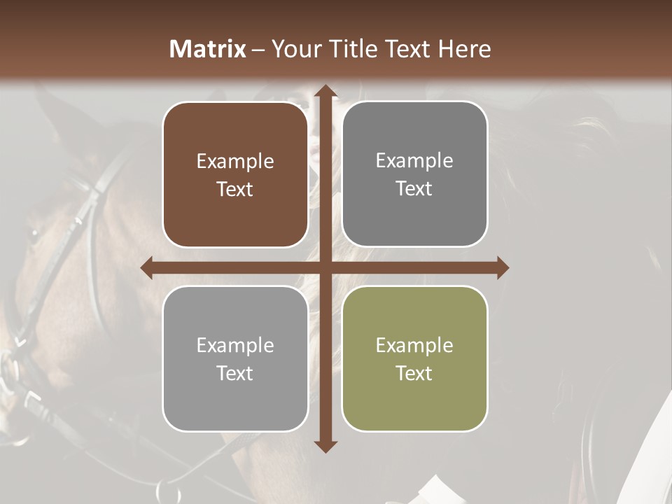 Horseback Overcoat Model PowerPoint Template