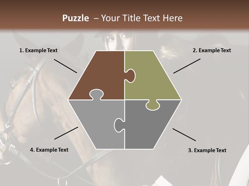 Horseback Overcoat Model PowerPoint Template