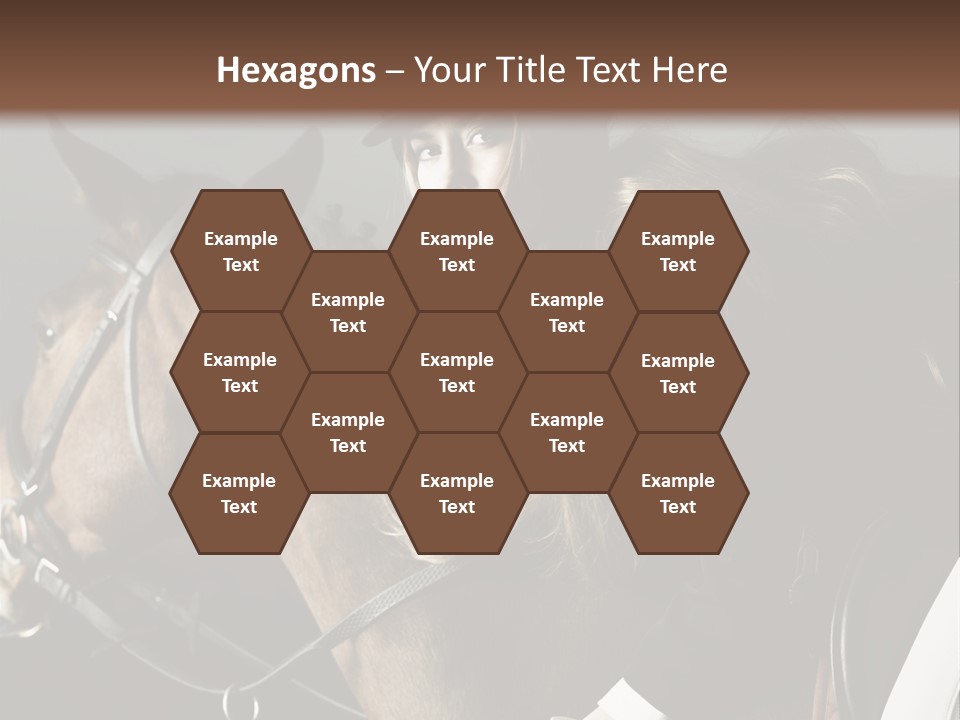 Horseback Overcoat Model PowerPoint Template