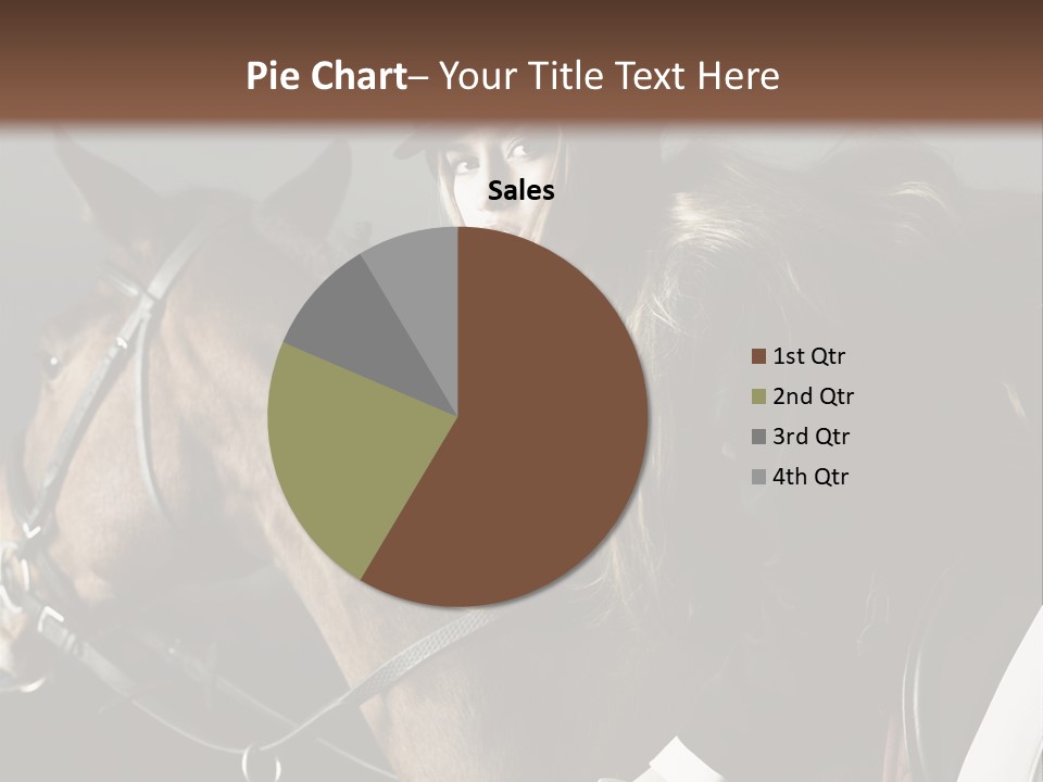 Horseback Overcoat Model PowerPoint Template