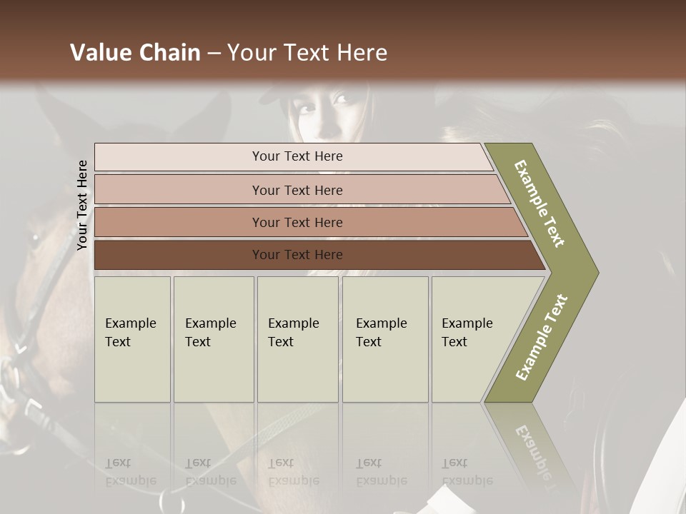 Horseback Overcoat Model PowerPoint Template