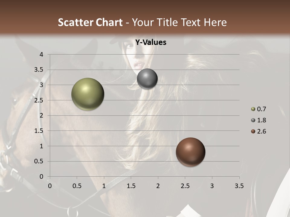 Horseback Overcoat Model PowerPoint Template