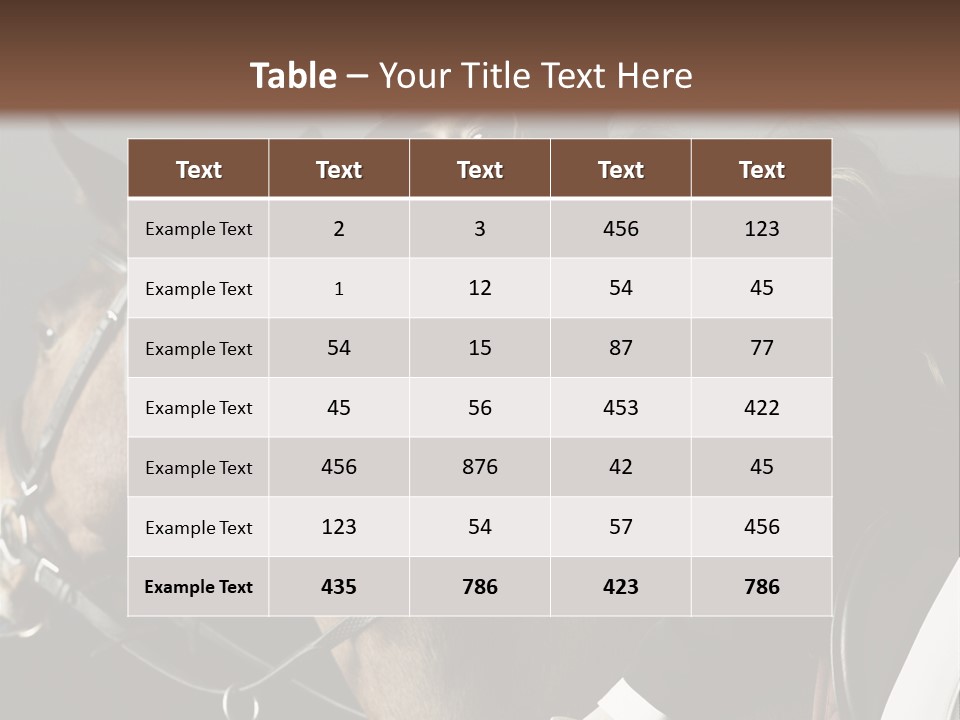 Horseback Overcoat Model PowerPoint Template