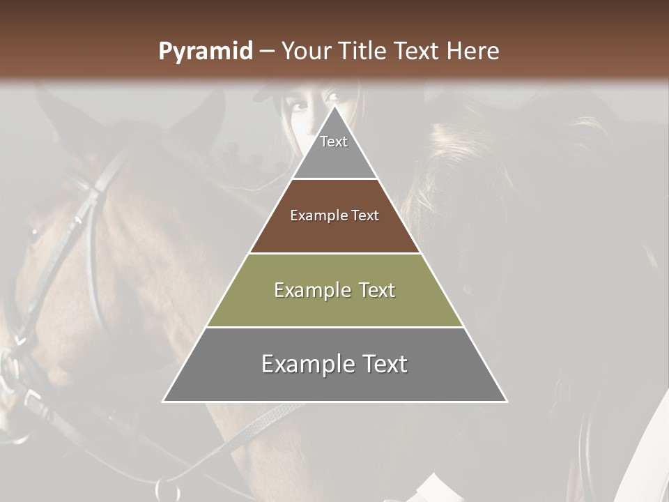 Horseback Overcoat Model PowerPoint Template