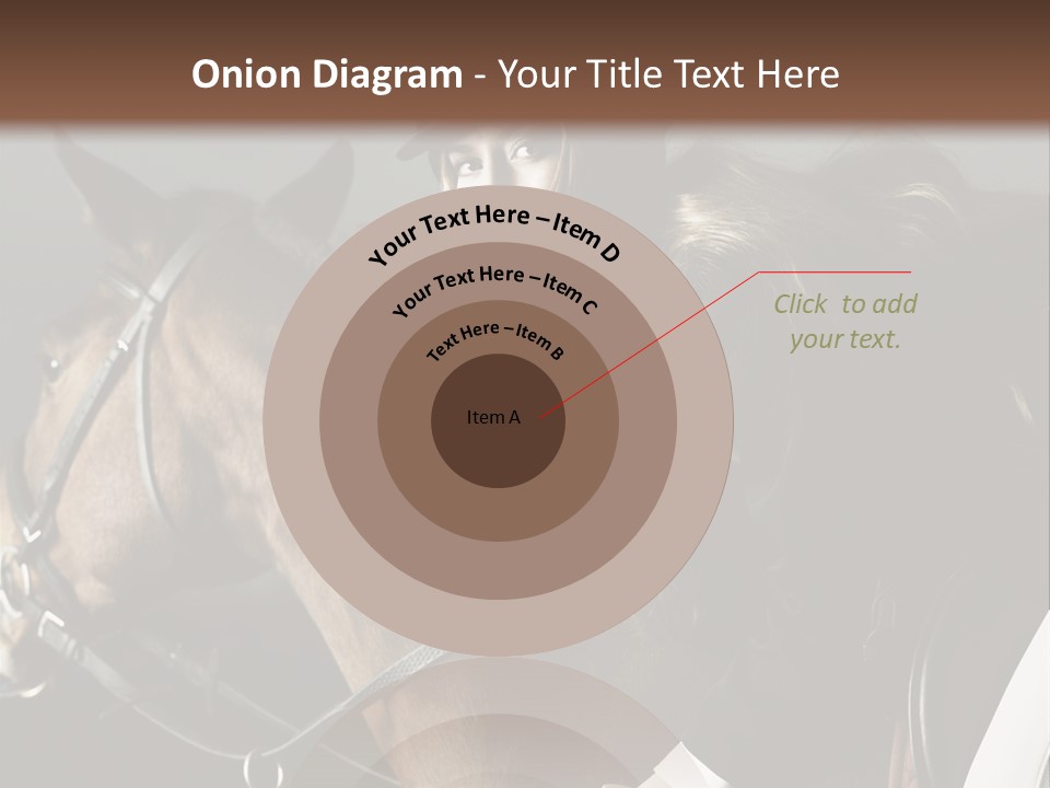 Horseback Overcoat Model PowerPoint Template