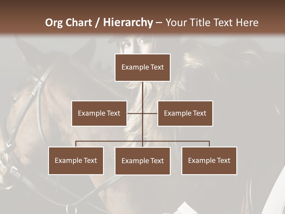 Horseback Overcoat Model PowerPoint Template