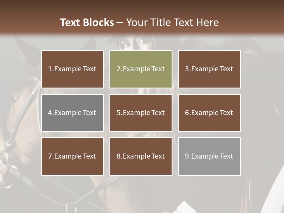 Horseback Overcoat Model PowerPoint Template