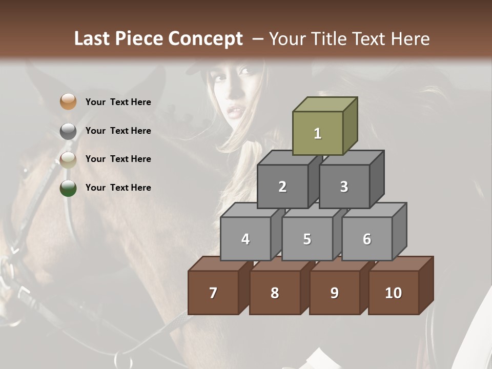 Horseback Overcoat Model PowerPoint Template