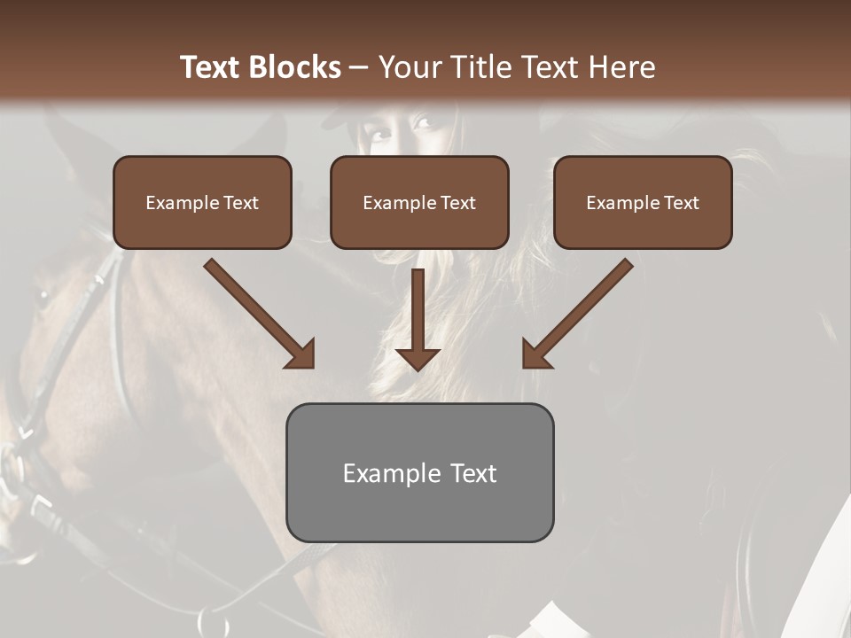 Horseback Overcoat Model PowerPoint Template