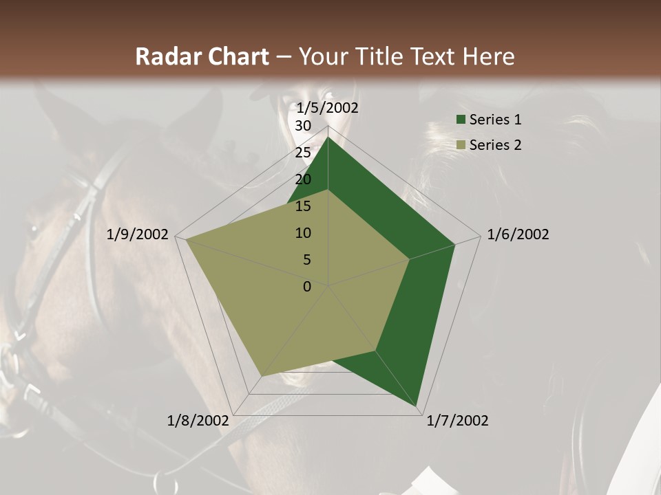 Horseback Overcoat Model PowerPoint Template