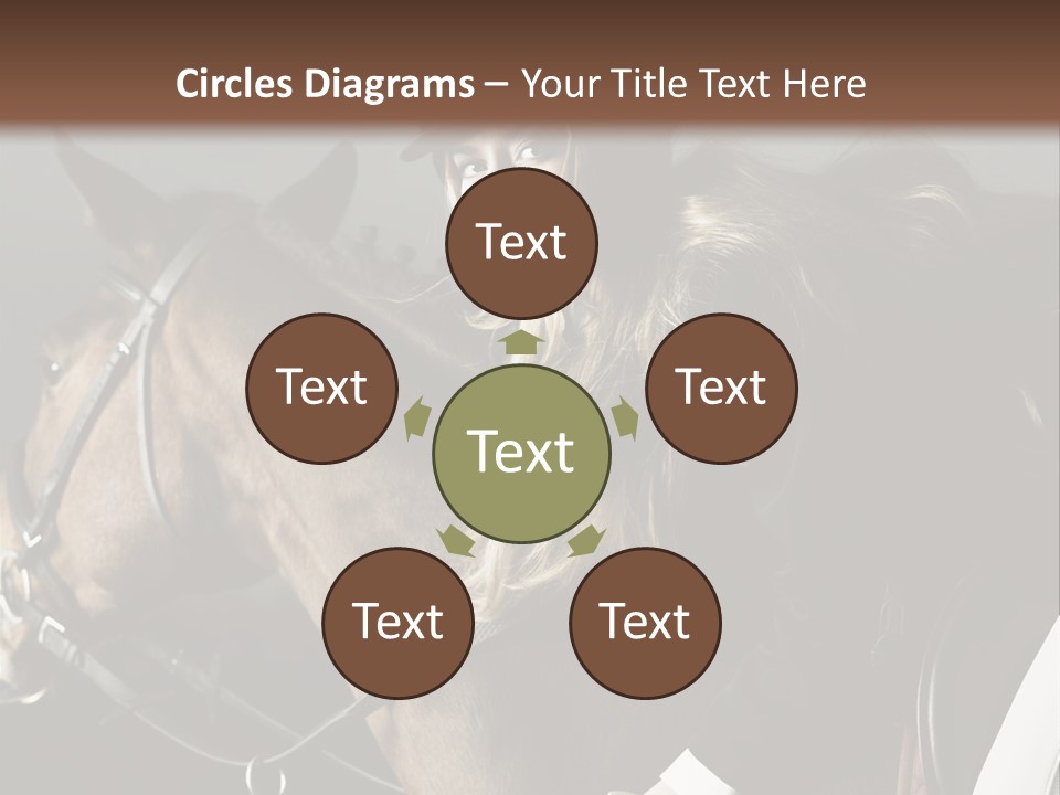 Horseback Overcoat Model PowerPoint Template