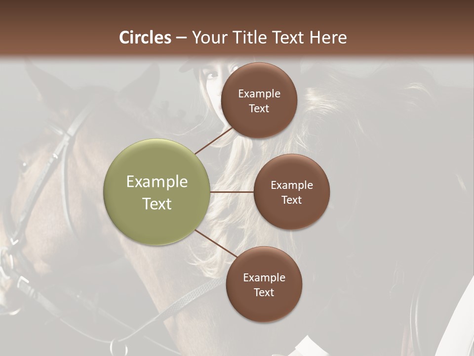 Horseback Overcoat Model PowerPoint Template