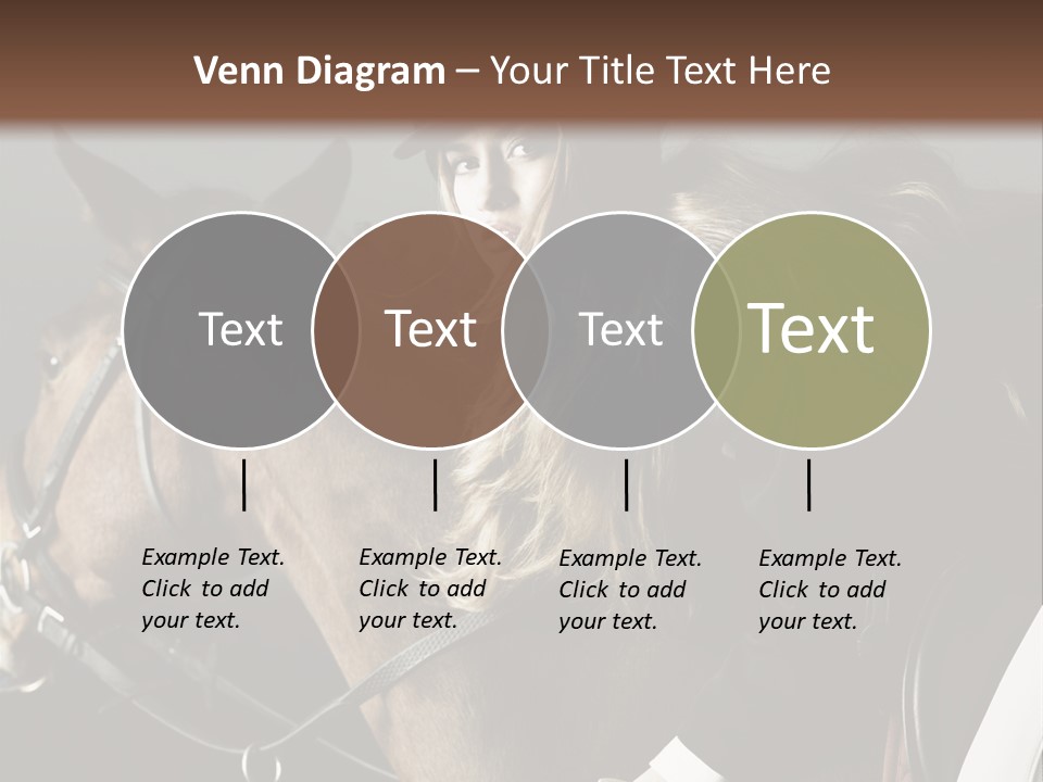 Horseback Overcoat Model PowerPoint Template