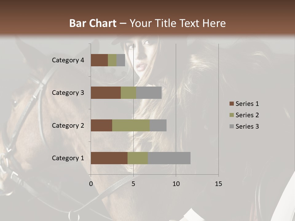 Horseback Overcoat Model PowerPoint Template