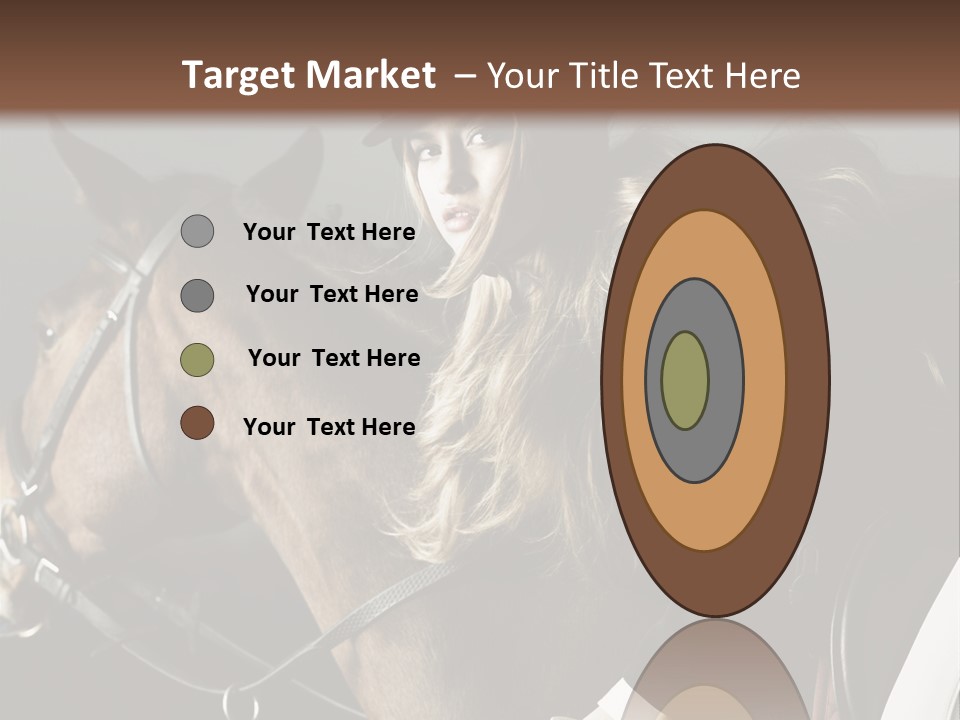 Horseback Overcoat Model PowerPoint Template