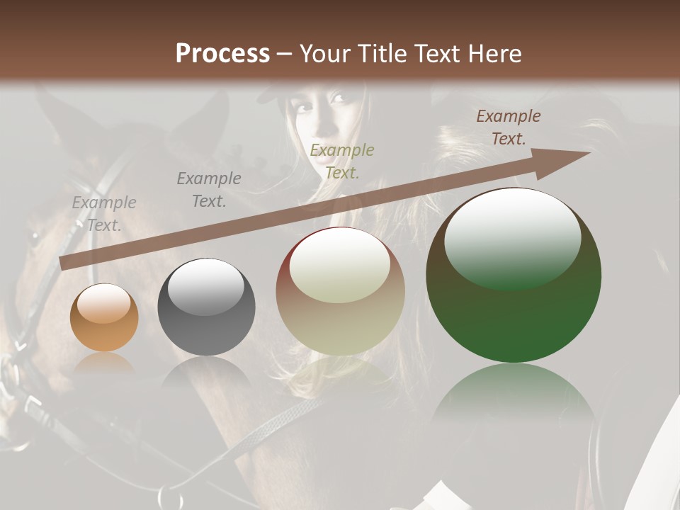 Horseback Overcoat Model PowerPoint Template