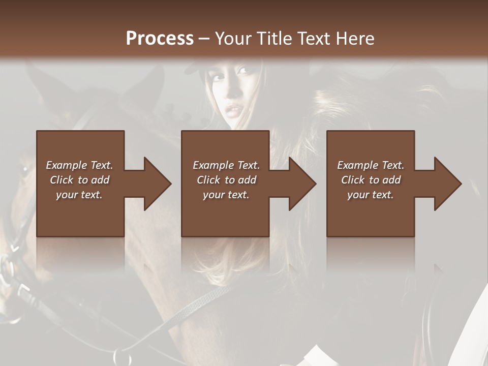 Horseback Overcoat Model PowerPoint Template