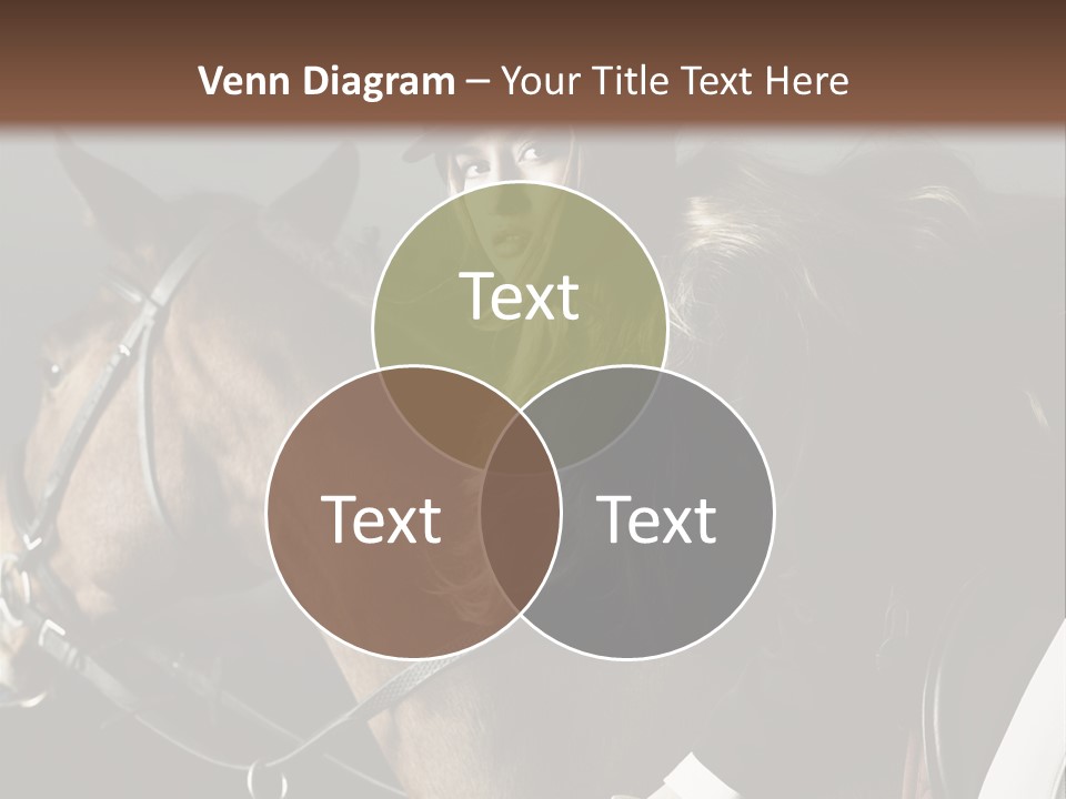 Horseback Overcoat Model PowerPoint Template