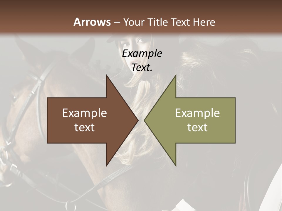 Horseback Overcoat Model PowerPoint Template