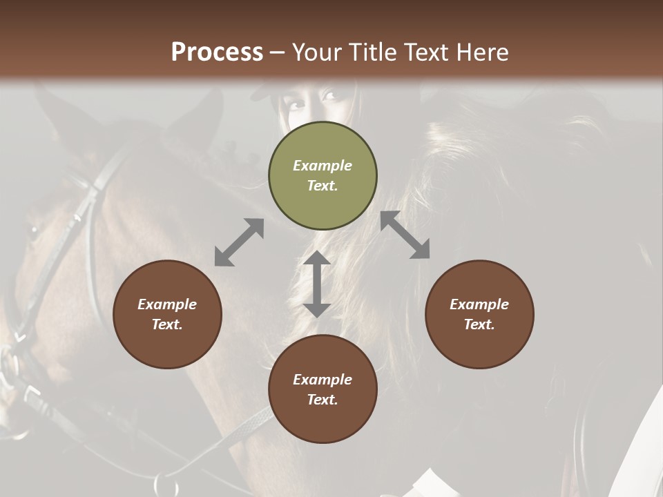 Horseback Overcoat Model PowerPoint Template